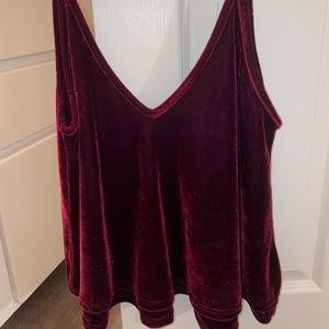 Suede tank top